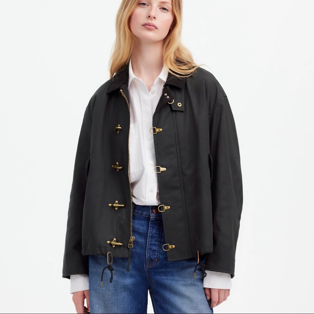 Madewell x Alpha Industries Waxed Cotton Car Coat